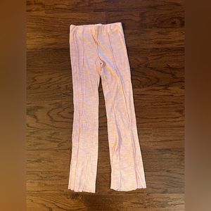 Pink ribbed pants